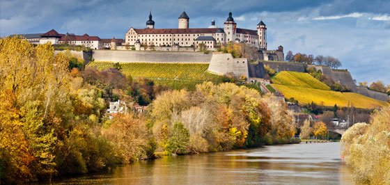 Würzburg, Festung Marienberg über dem Main